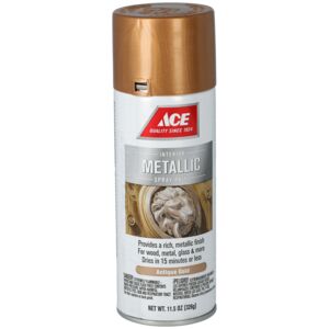 Ace Metallic Spray Paint Antique Gold 11.5oz Ace Metallic Spray Paint Antique Gold 11.5oz